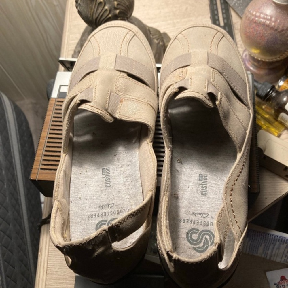 Clarks Cloudsteppers Sillian Stork Sandals Slip On Shoes